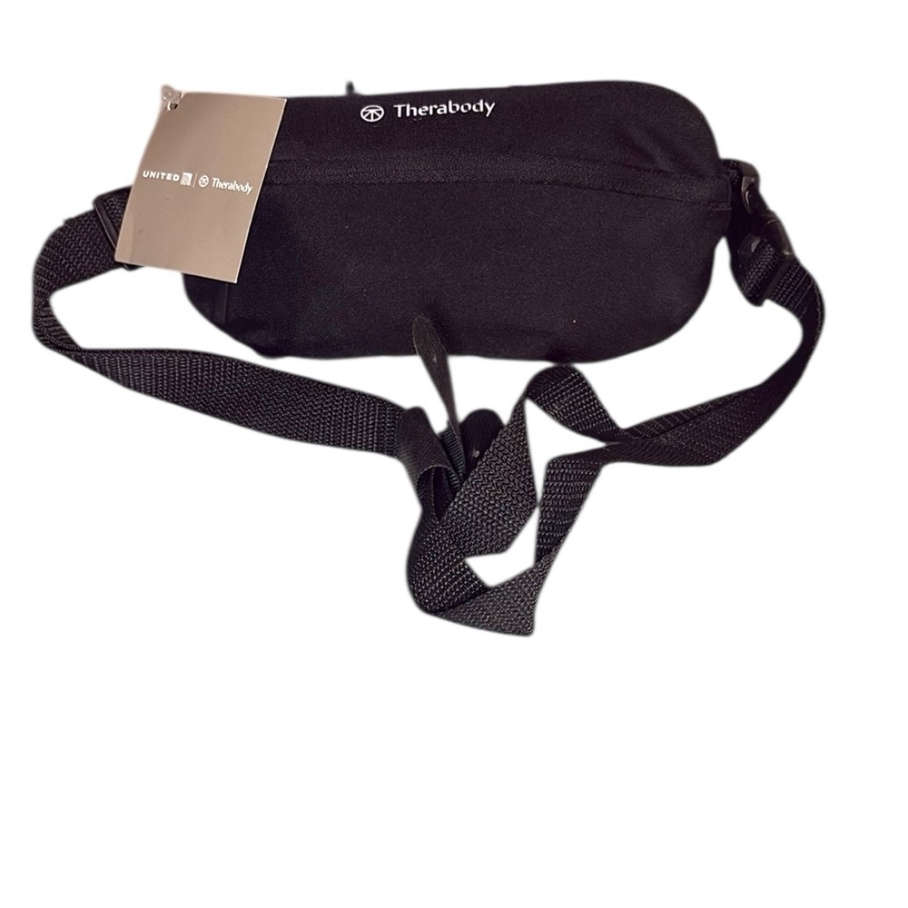United Airlines Therabody Amenity Kit Black Crossbody Bag Skincare Travel Set